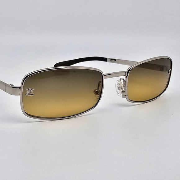 Celine SC1019 Col. 579 Silver Frame Yellow Gradient Flash Gold Lens Sunglasses - Picture 6 of 14